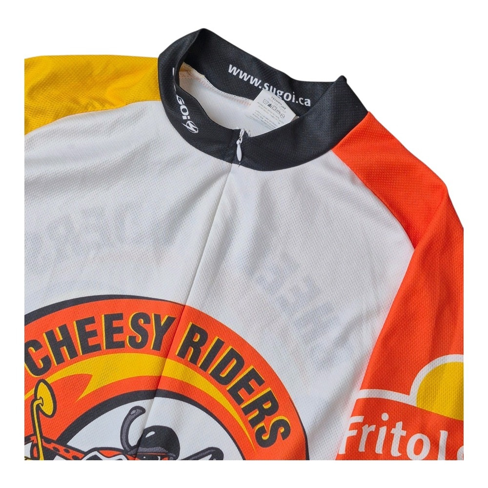 Sugoi Cheesy Riders MS 150 Cycling Jersey Graphic Biking Shirt Full Zip‎ Men's M
